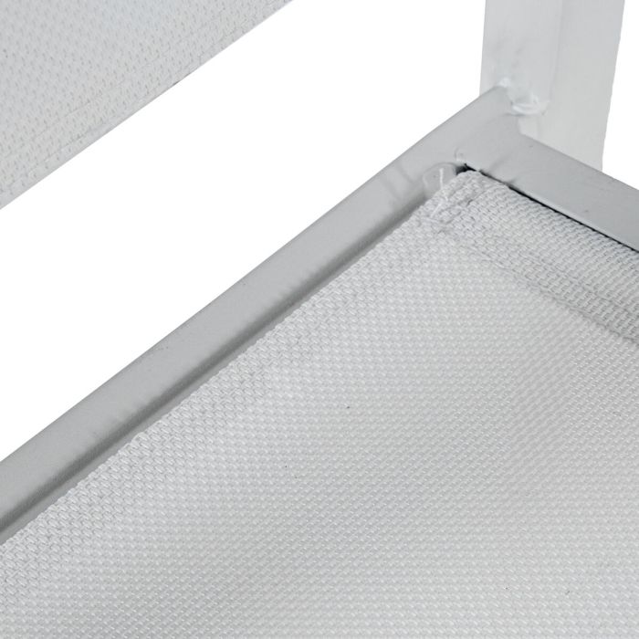 Silla de Jardín Alexandra House Living Blanco 55 x 86 x 60 cm textileno 3 Silla de Jardín Alexandra House Living Blanco 55 x 86 x 60 cm textileno 3