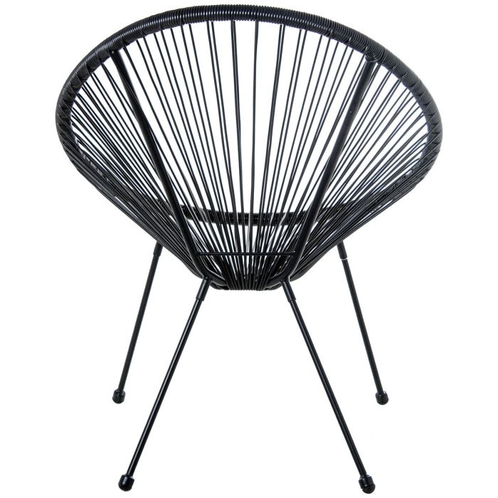 Sillón de jardín Alexandra House Living Negro 80 x 83 x 71 cm Polietileno 2 Sillón de jardín Alexandra House Living Negro 80 x 83 x 71 cm Polietileno 2
