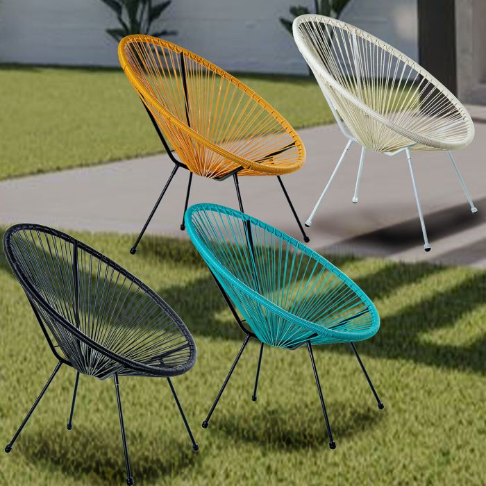 Sillón de jardín Alexandra House Living Azul 80 x 83 x 71 cm Polietileno 6 Sillón de jardín Alexandra House Living Azul 80 x 83 x 71 cm Polietileno 6