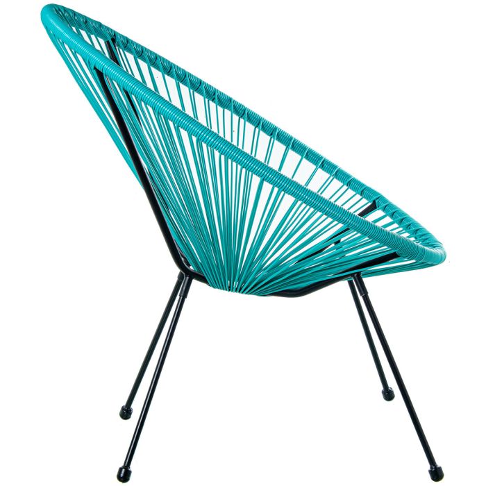 Sillón de jardín Alexandra House Living Azul 80 x 83 x 71 cm Polietileno 2 Sillón de jardín Alexandra House Living Azul 80 x 83 x 71 cm Polietileno 2