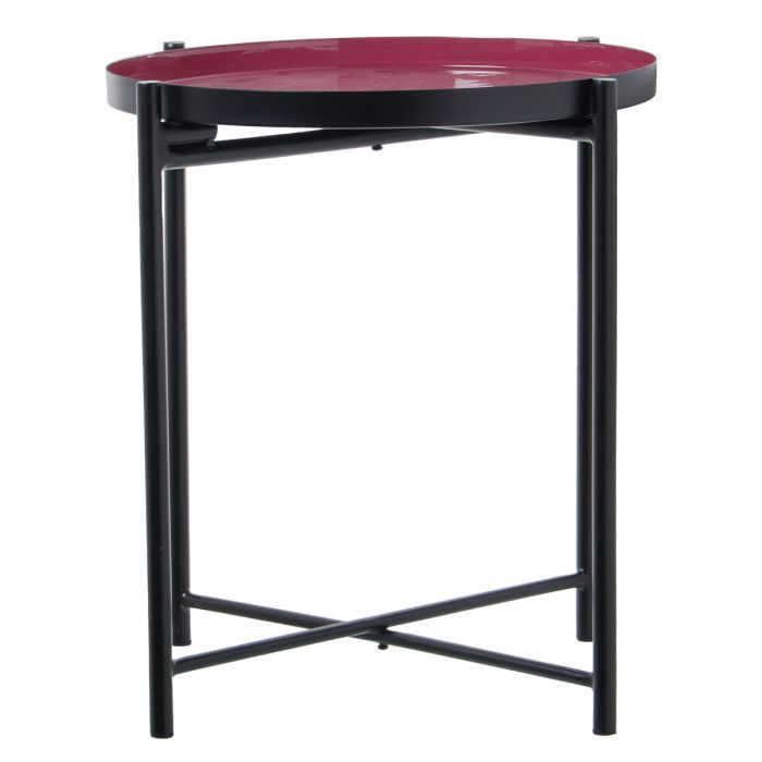 Mesa auxiliar Alexandra House Living Negro Rosa 50 x 52 x 50 cm 6