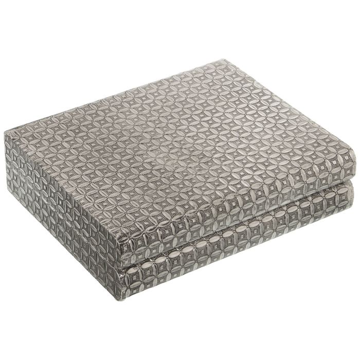 Caja-Joyero Alexandra House Living Plateado Metal 27 x 7 x 21 cm 2