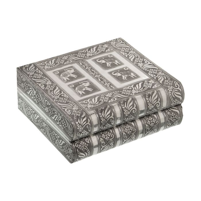 Caja-Joyero Alexandra House Living Plateado Metal 23 x 9 x 19 cm