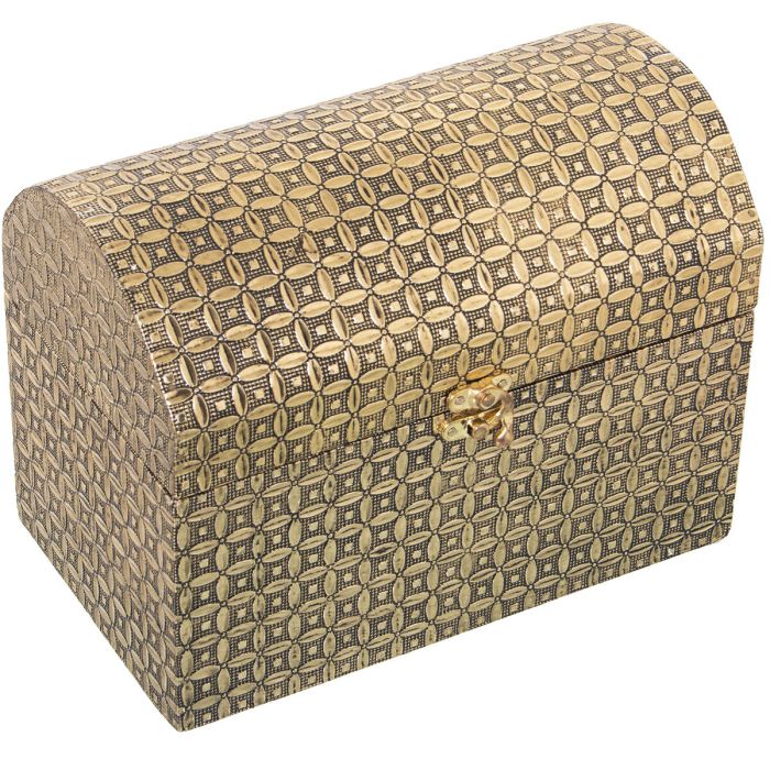 Caja-Joyero Alexandra House Living Dorado Metal 25 x 18 x 15 cm