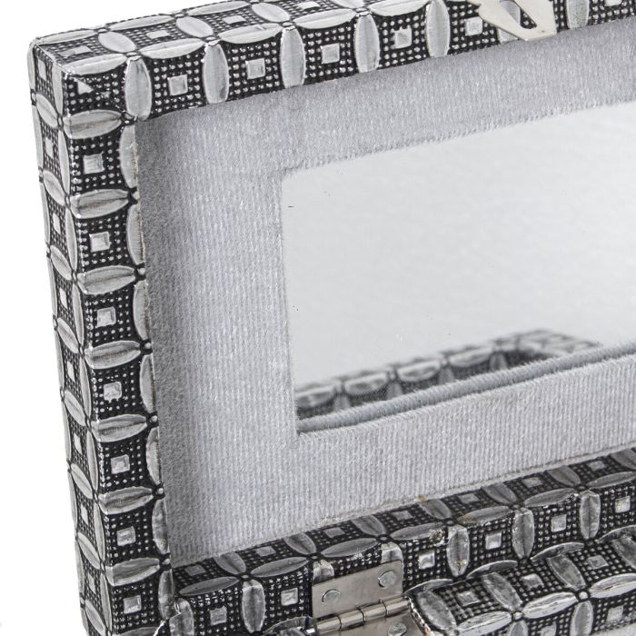 Caja-Joyero Alexandra House Living Plateado Metal 18 x 9 x 13 cm 1