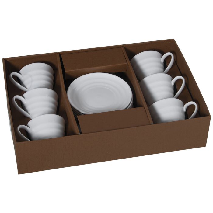 Juego de 6 Tazas de Café Alexandra House Living Porcelana 200 ml 1