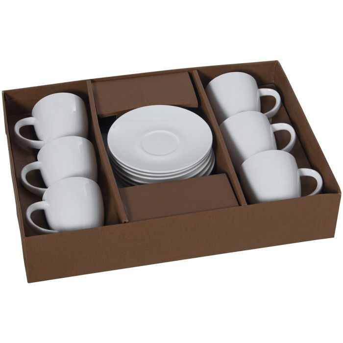 Juego de 6 Tazas de Café Alexandra House Living Porcelana 180 ml 1