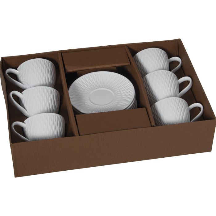 Juego de 6 Tazas de Café Alexandra House Living Porcelana 200 ml 1