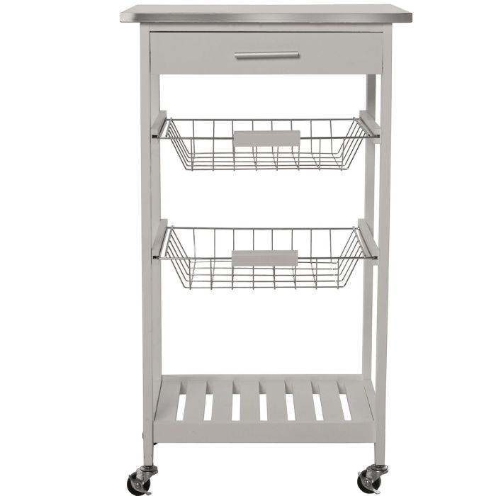 Carro de Cocina Alexandra House Living Blanco 47 x 81 x 37 cm