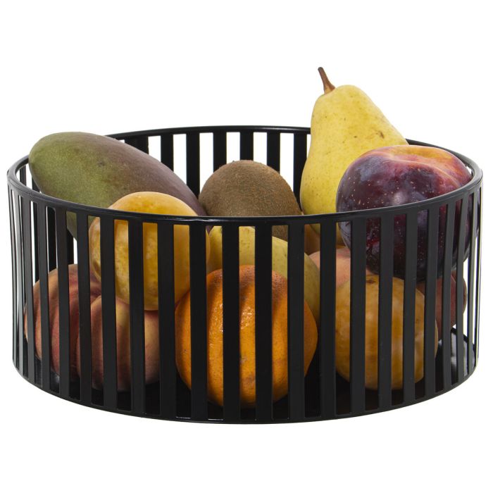 Frutero Alexandra House Living Negro Metal 22 x 9 cm 2