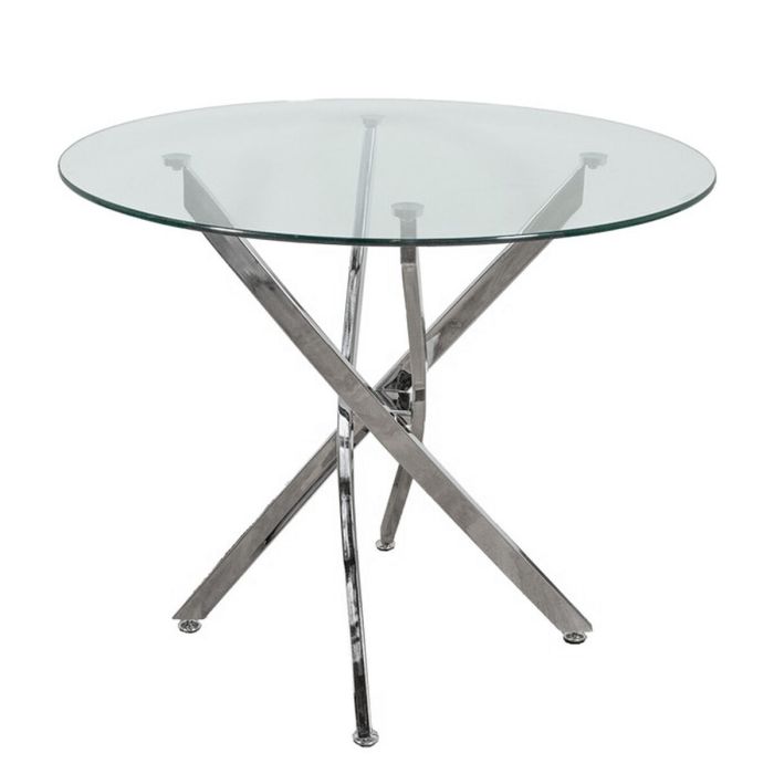 Mesa de Comedor Alexandra House Living Gris Cristal 100 x 71 x 100 cm