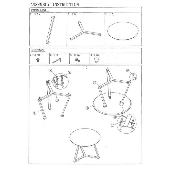 Mesa de Comedor Alexandra House Living Marrón Metal 100 x 75 x 100 cm 1