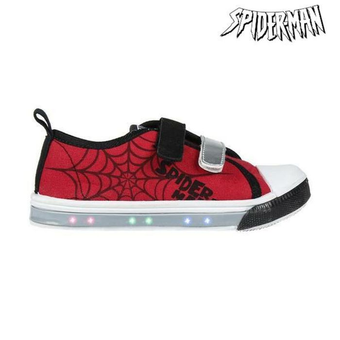 Zapatillas Casual Con LED Spiderman 73626 Rojo 1