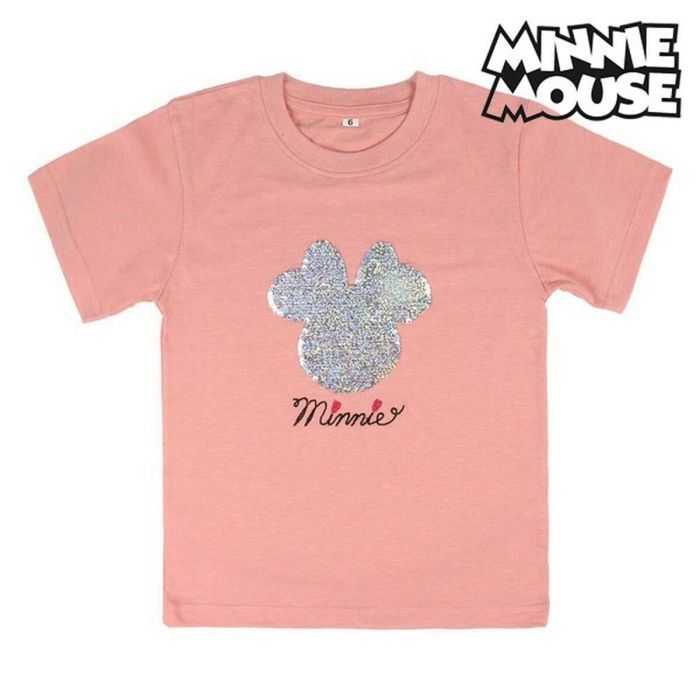 Camiseta de Manga Corta Infantil Minnie Mouse 73716 Rosa 6