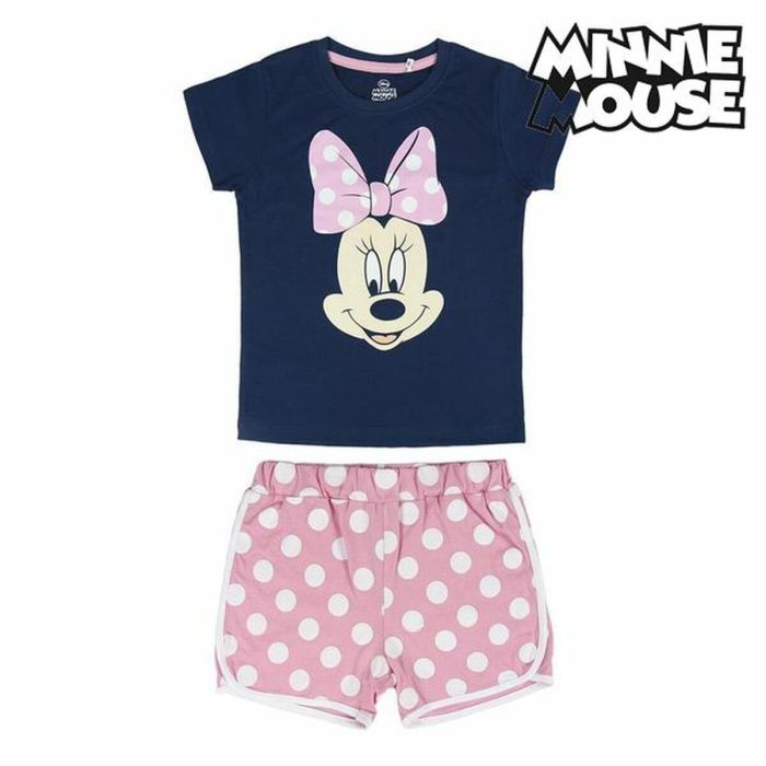 Pijama de Verano Minnie Mouse 73728 Azul marino 1