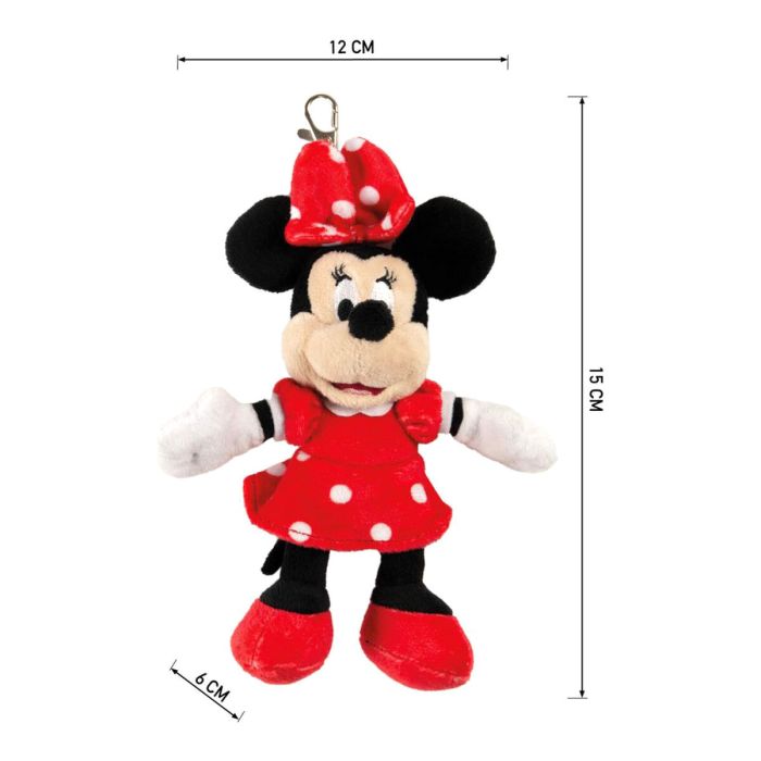 Llavero Peluche Minnie Mouse Rojo 2
