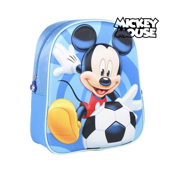Mochila Infantil 3D Mickey Mouse Azul