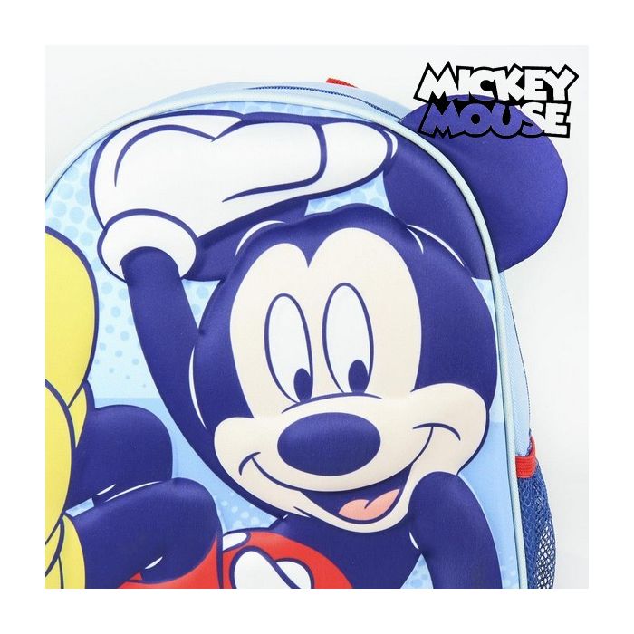 Mochila Escolar 3D con Ruedas Mickey Mouse 3