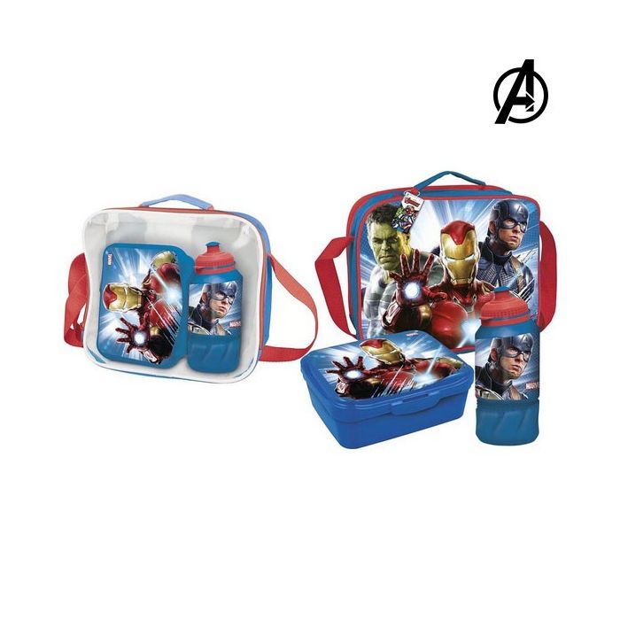 Portameriendas con Accesorios The Avengers Azul