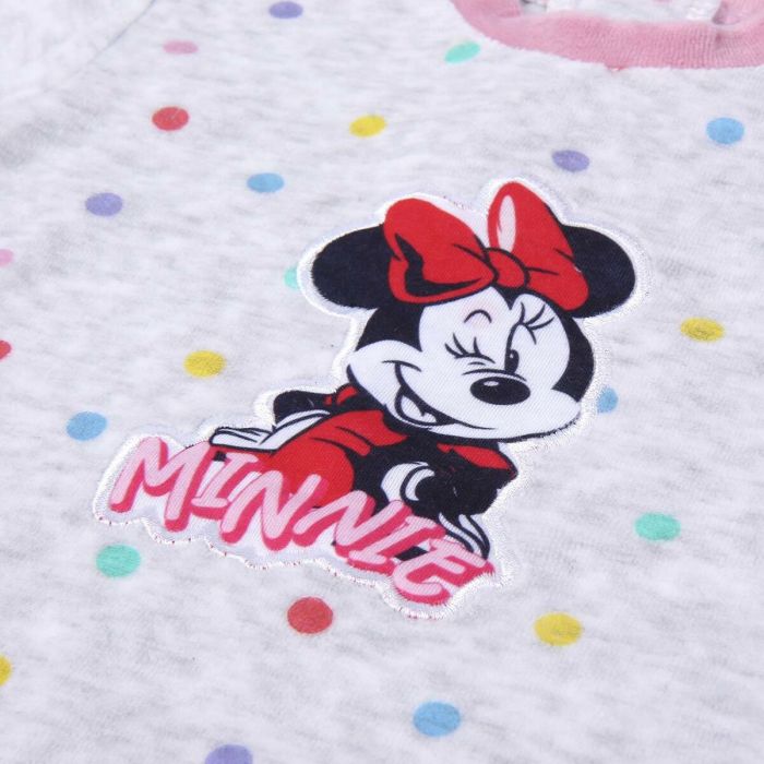 Pelele de Manga Larga para Bebé Minnie Mouse Gris 2