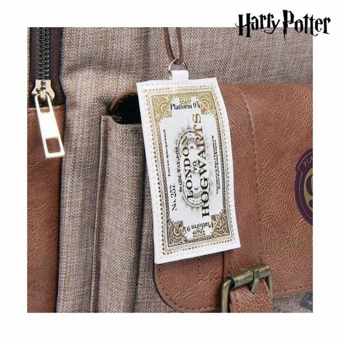 Mochila Escolar Harry Potter Marrón 6