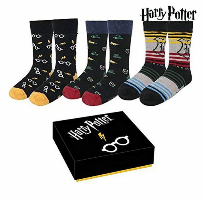 Calcetines Harry Potter 3 pares (Talla única (35-41))