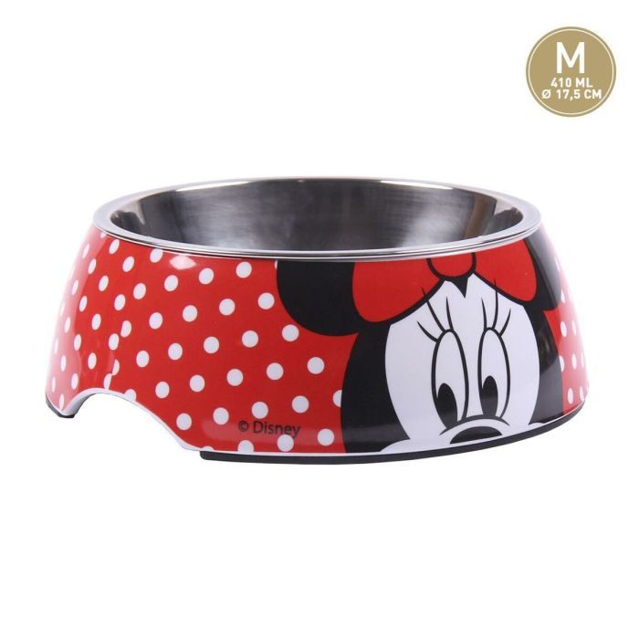 Comedero para Perro Minnie Mouse Melamina 410 ml Metal Multicolor 7
