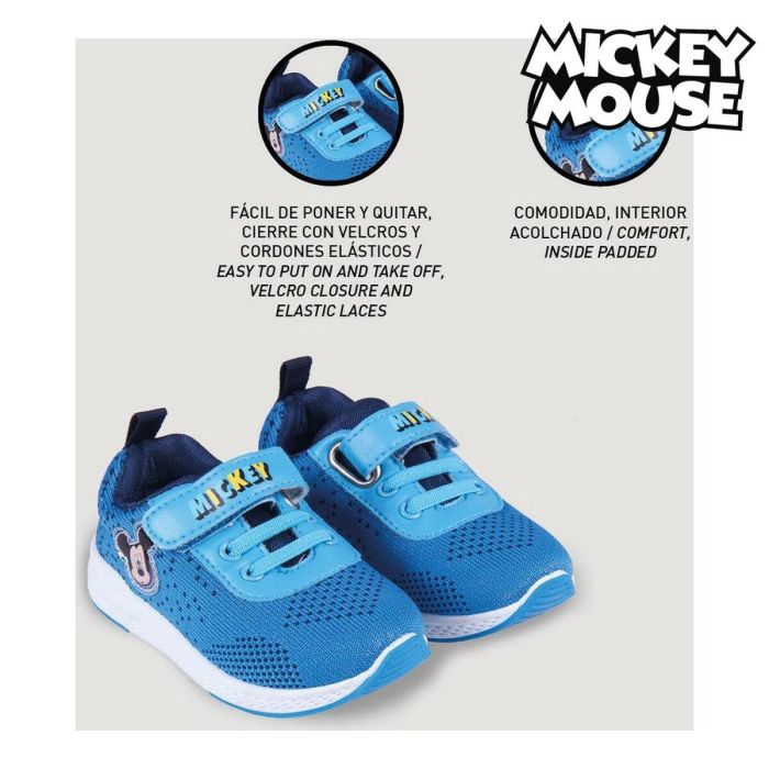 Zapatillas Deportivas Infantiles Mickey Mouse Azul 9