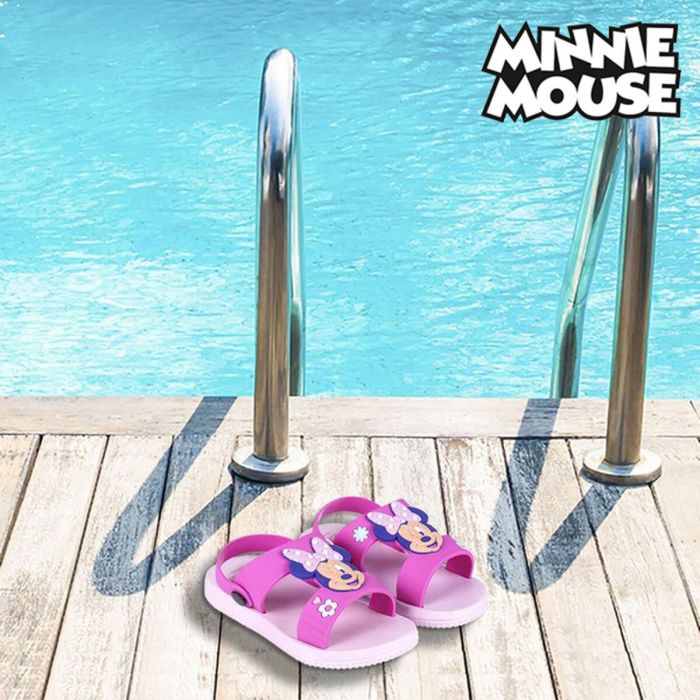 Sandalias Infantiles Minnie Mouse Rosa 5