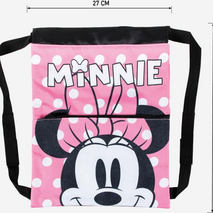 Mochila Saco Infantil Minnie Mouse Rosa (27 x 33 x 1 cm) 2