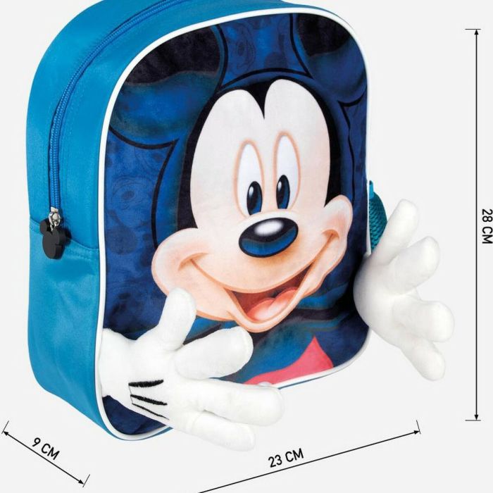 Mochila Escolar Mickey Mouse Azul (25 x 31 x 1 cm) 3