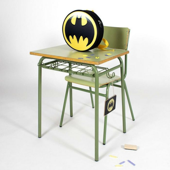 Mochila Escolar 3D Batman Amarillo (9 x 30 x 30 cm) 1