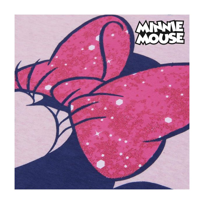 Camiseta de Manga Corta Infantil Minnie Mouse Rosa 4