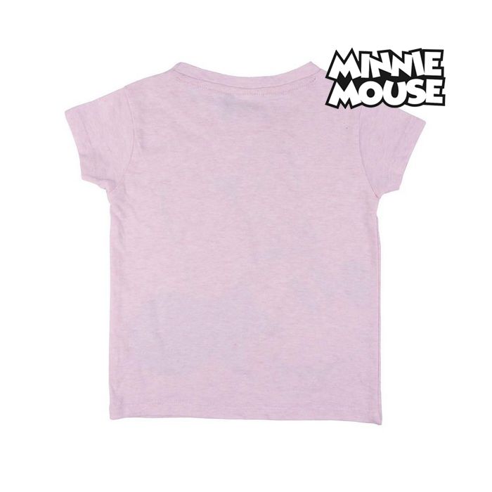 Camiseta de Manga Corta Infantil Minnie Mouse Rosa 3