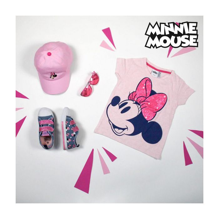 Camiseta de Manga Corta Infantil Minnie Mouse Rosa 1