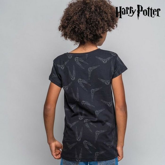 Camiseta de Manga Corta Infantil Harry Potter Gris 4