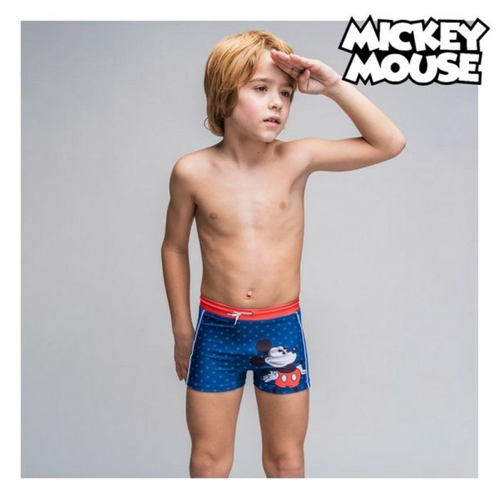 Bañador Boxer Para Niños Mickey Mouse Azul 1