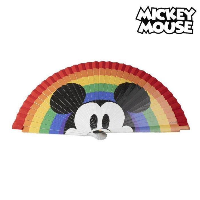 Abanico Disney Pride Mickey Mouse Multicolor (44 x 22 cm) Abanico Disney Pride Mickey Mouse Multicolor (44 x 22 cm)