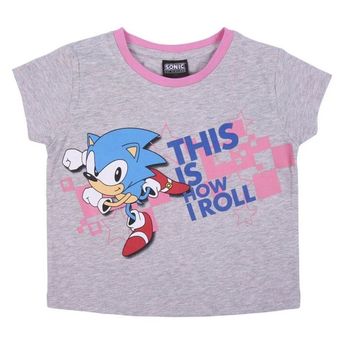 Pijama Infantil Sonic Gris 6