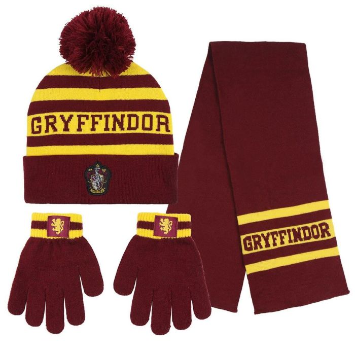 Gorro, Bufanda y Guantes Harry Potter Rojo Gorro, Bufanda y Guantes Harry Potter Rojo