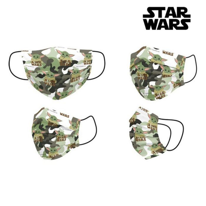 Mascarilla Higiénica Reutilizable Homologada The Mandalorian Verde Mascarilla Higiénica Reutilizable Homologada The Mandalorian Verde