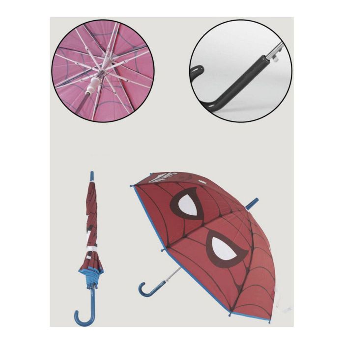 Paraguas Automático Spiderman Rojo (81 cm) 4