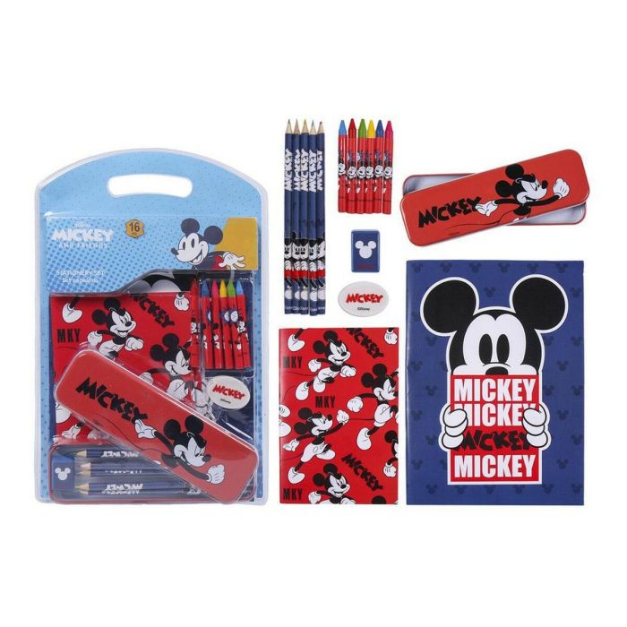 Set de Papelería Mickey Mouse Azul (16 pcs) Set de Papelería Mickey Mouse Azul (16 pcs)