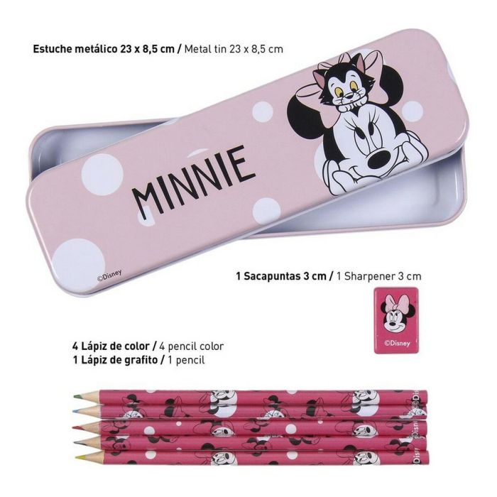 Set de Papelería Minnie Mouse Rosa (16 pcs) 5