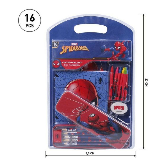 Set de Papelería Spiderman 2100003564 Rojo (16 pcs) 6 Set de Papelería Spiderman 2100003564 Rojo (16 pcs) 6