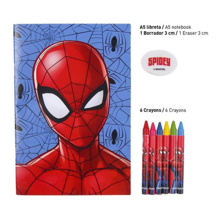 Set de Papelería Spiderman 2100003564 Rojo (16 pcs) 5 Set de Papelería Spiderman 2100003564 Rojo (16 pcs) 5