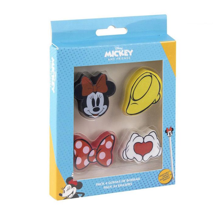 Set de Gomas de Borrar Minnie Mouse (4 pcs)