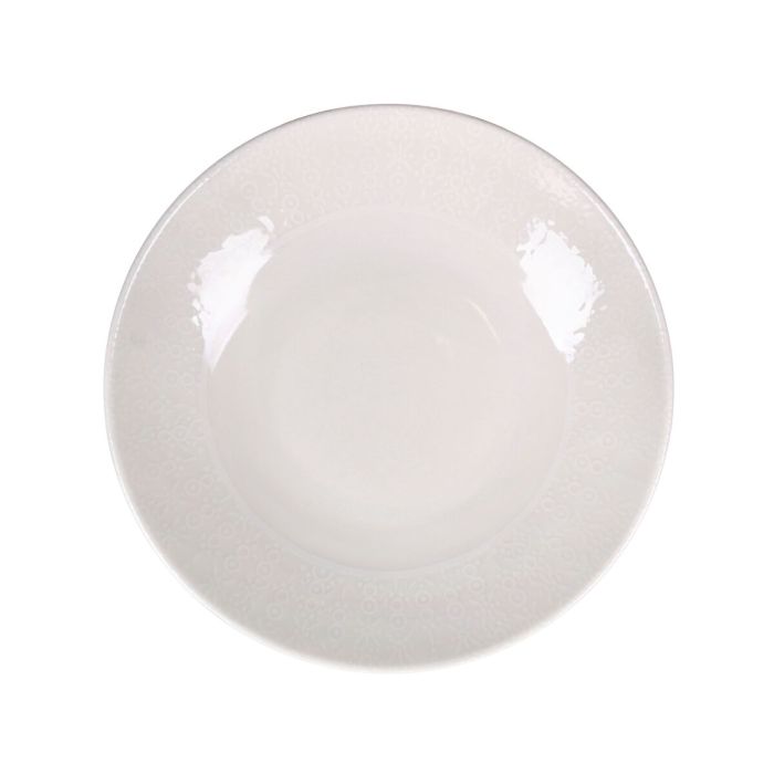 Plato Hondo Santa Clara Coruña 20.5 cm Porcelana Ivory, Lavavajillas y Microondas (6 Unidades) Plato Hondo Santa Clara Coruña 20.5 cm Porcelana Ivory, Lavavajillas y Microondas (6 Unidades)
