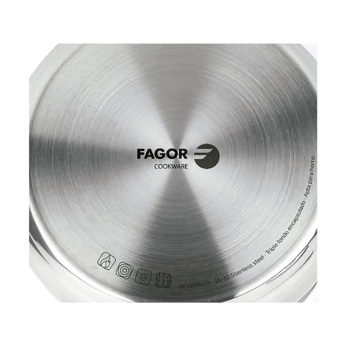 Cazo FAGOR Silverinox Acero Inoxidable 18/10 Cromado (Ø 12 x 6,5 cm) 2