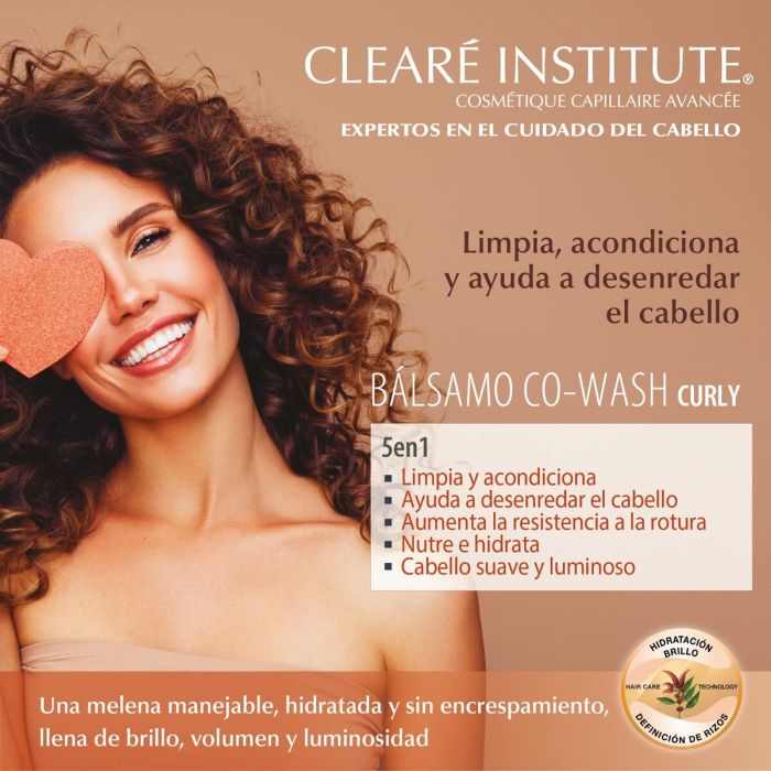Fluido para Definir Rizos Clearé Institute Wash Curly 300 ml 6